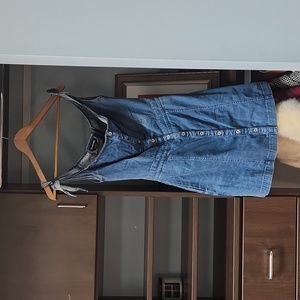 Bebe 4 jean dress bowtie sleeve